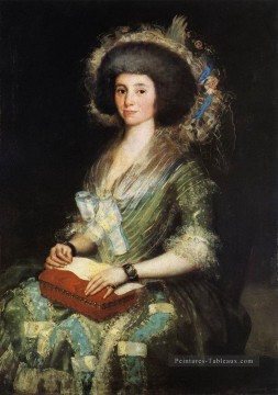 portrait Tableau Peinture - Portrait de la femme de Juan Agustin Cean Bermudez Romantique moderne Francisco Goya